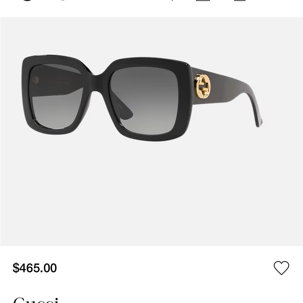 Women’s Gucci shades black with purple tint
Fw24
